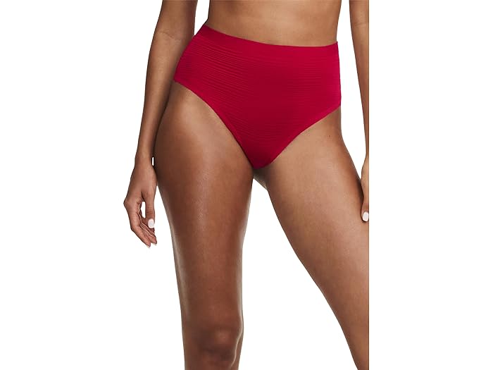 () Ve fB[X \tg Xgb` XgCv nCEFXg gO Chantelle women Chantelle Soft Stretch Stripes High-Waist Thong Passion Red