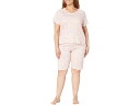 () J mCo[K[ fB[X V[g X[u V-lbN o~[_ Pj Zbg Karen Neuburger women Karen Neuburger Short Sleeve V-Neck Bermuda PJ Set Cat Crowd