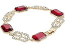 (取寄) ローレン ラルフローレン レディース デコ ストーン フレックス ブレスレット LAUREN Ralph Lauren women LAUREN Ralph Lauren Deco Stone Flex Bracelet Gold/Red/Crystal