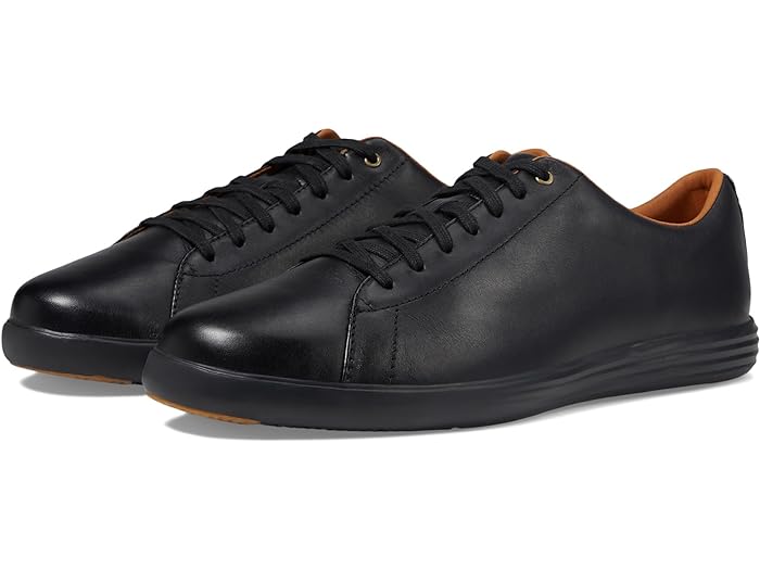 (取寄) コールハーン メンズ グランド クロスコート リ Cole Haan men Grand Crosscourt II Black Leather/Bl...