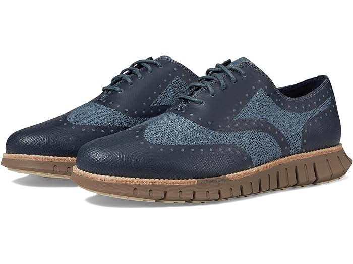 (取寄) コールハーン メンズ ゼログランド リマスタード エンブロステッチ ウィングチップ Cole Haan men Cole Haan Zerogrand Remastered Remaster Embrostitch Wingtip Stormy Weather