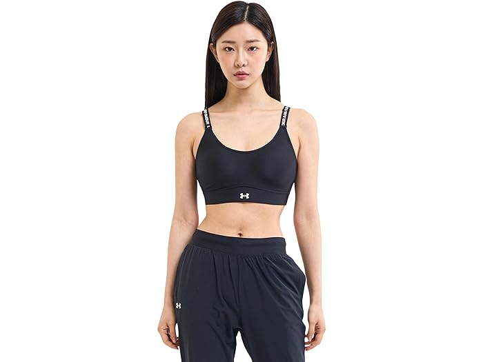 () A_[A[}[ fB[X CtBjeB ~bh CpNg X|[c u Under Armour women Under Armour Infinity Mid Impact Sports Bra Black/White