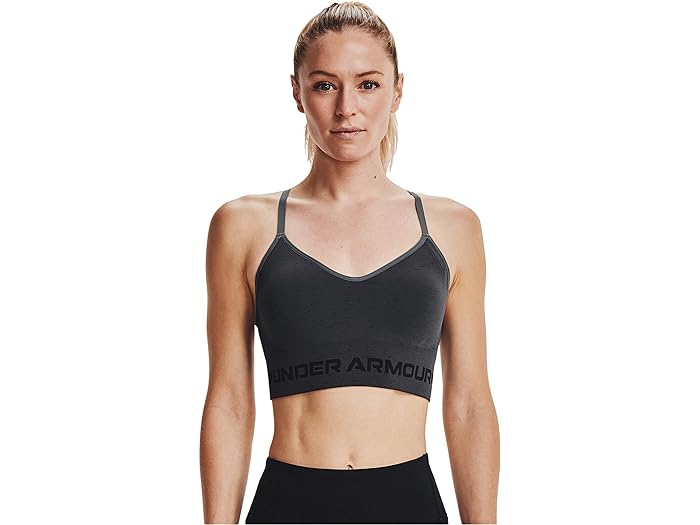 () A_[A[}[ fB[X V[X E O wU[ u Under Armour women Under Armour Seamless Low Long Heather Bra Pitch Gray/Black