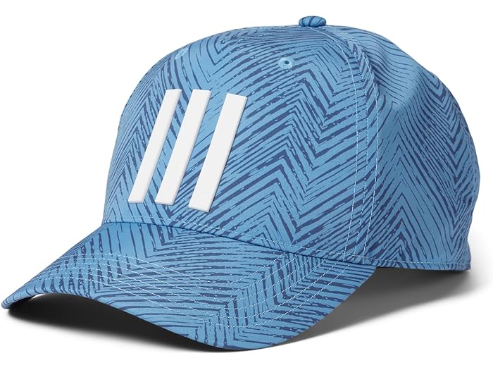 (取寄) アディダス ゴルフ メンズ ツアー 3ストライプ プリンテッド キャップ adidas Golf men adidas Golf Tour 3-Stripes Printed Cap Semi Blast Blue