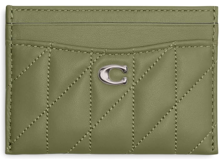 楽天スウィートラグ（取寄） コーチ レディース カード ケース COACH women COACH Card Case Silver/Moss