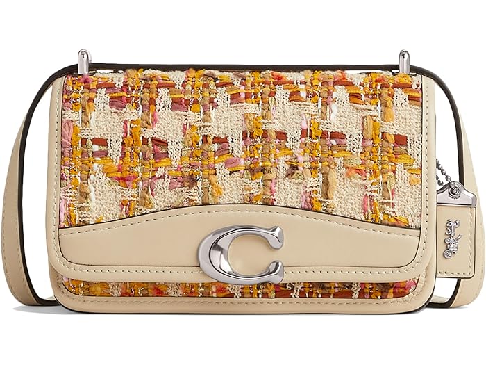 () R[` fB[X ofBbg NX{fB C cC[h COACH women COACH Bandit Crossbody In Tweed Silver/Neutral Multi