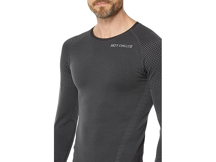 (取寄) ホットチリ メンズ 3-D ニット クルー Hot Chillys men 3-D Knit Crew Black