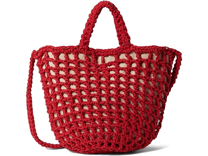 () ChEF fB[X N[VF [v g[g Madewell women Madewell Crochet Rope Tote Bright Poppy