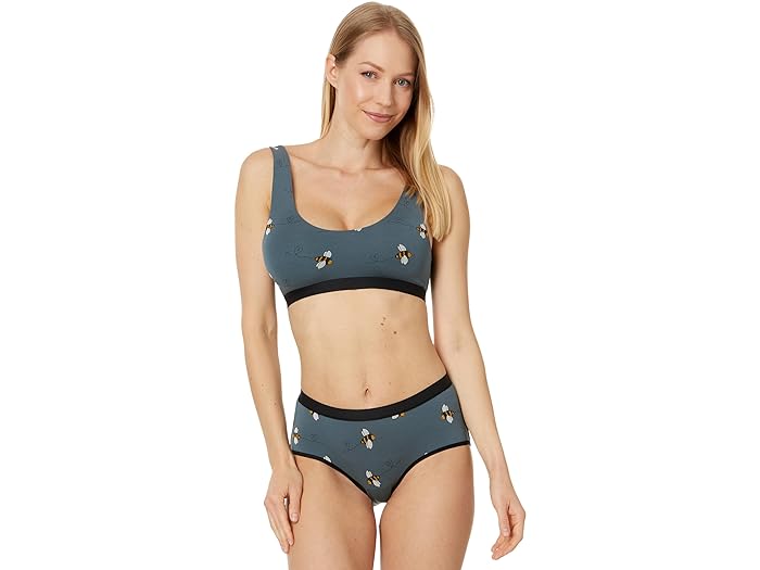 () ~[AfB[Y fB[X U-lbN ubg MeUndies women MeUndies U-Neck Bralette Let It Bee