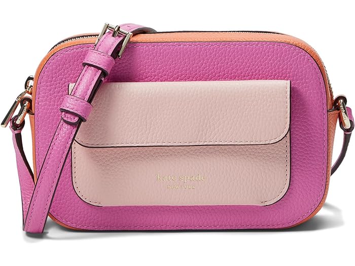 (取寄) ケイトスペード レディース アヴァ カラーブロック ペブルド レザー クロスボディ Kate Spade New York women Kate Spade New York Ava Colorblocked Pebbled Leather Crossbody Echinacea Flower Multi