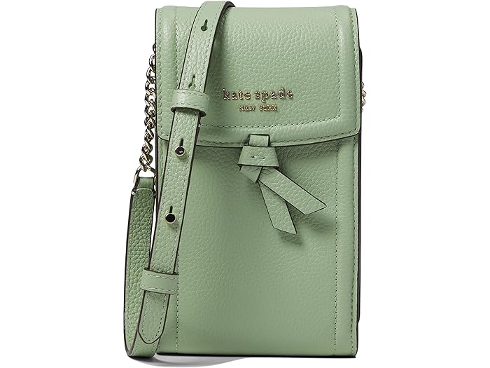 () PCgXy[h fB[X mbg yuh U[ NS tH NX{fB Kate Spade New York women Kate Spade New York Knott Pebbled Leather Ns Phone Crossbody Beach Glass