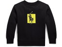 () t[ LbY {[CY rbO |j[ S _ujbg XEFbgVc (gh[) Polo Ralph Lauren Kids boys Polo Ralph Lauren Kids Big Pony Logo Double-Knit Sweatshirt (Toddler) Polo Black