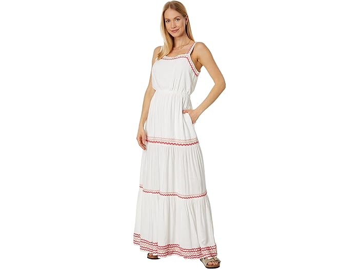 () XvfBbh fB[X BG }LV hX Splendid women Splendid Riviera Maxi Dress White