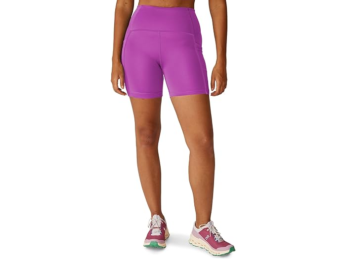 (取寄) ビヨンドヨガ レディース パワービヨンド ストライブ ポケット バイカー ショーツ Beyond Yoga women Beyond Yoga Powerbeyond Strive Pocket Biker Shorts Violet Berry