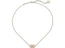 (取寄) ケンドラスコット レディース イライザ ペンダント ネックレス Kendra Scott women Elisa Pendant Necklace Gold/Rose Quartz