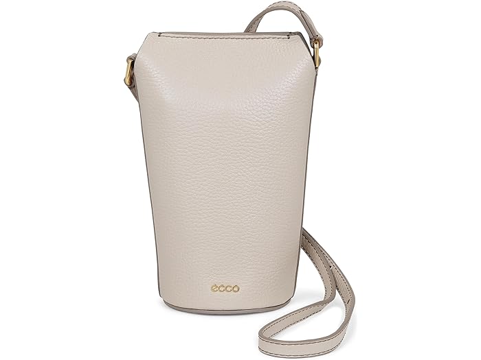 取寄 エコー ポット バッグ ECCO ECCO Pot Bag Taupe Pebbled Leather