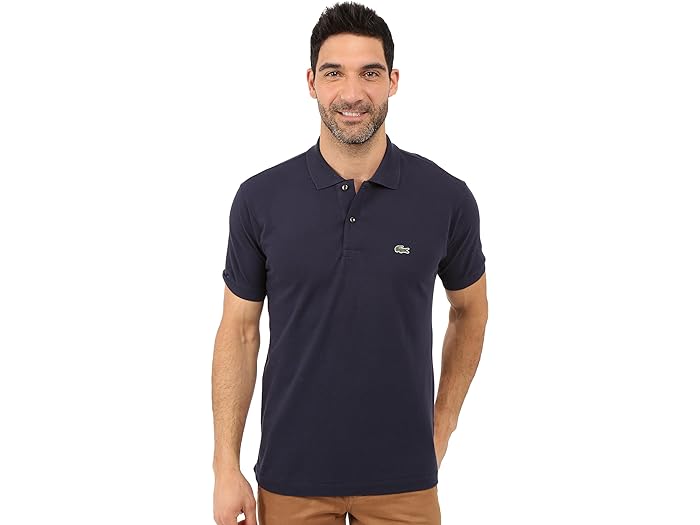 (取寄) ラコステ メンズ L1212 クラシック ピケ ポロ シャツ Lacoste men Lacoste L1212 Classic Pique Polo Shirt Navy Blue