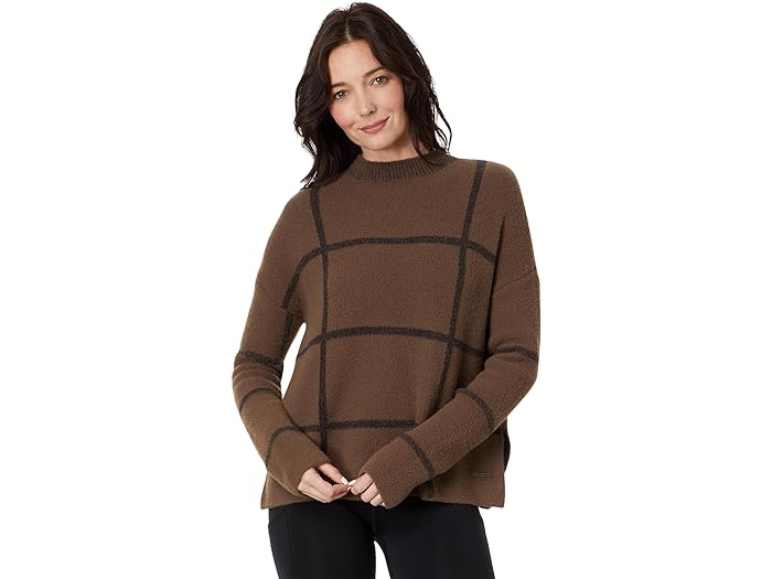 (取寄) カーヴ デザイン レディース オリヴィア プラッシュ セーター Carve Designs women Carve Designs Olivia Plush Sweater Dark Brown Birdseye