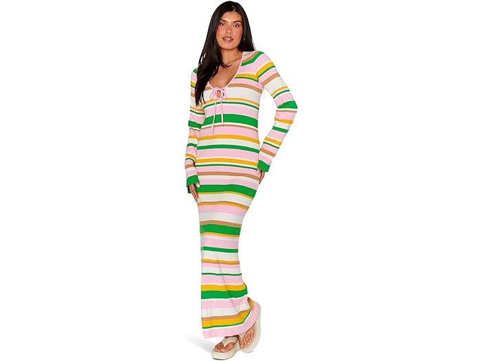 () VE ~[ A [[ fB[X FCPC }LV hX Show Me Your Mumu women Show Me Your Mumu Vacay Maxi Dress Multi Rib Knit