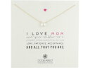 ドギャード (取寄) ドギャード レディース アイ ラブ マム パール ネックレス Dogeared women Dogeared I Love Mom Pearl Necklace Gold Dipped