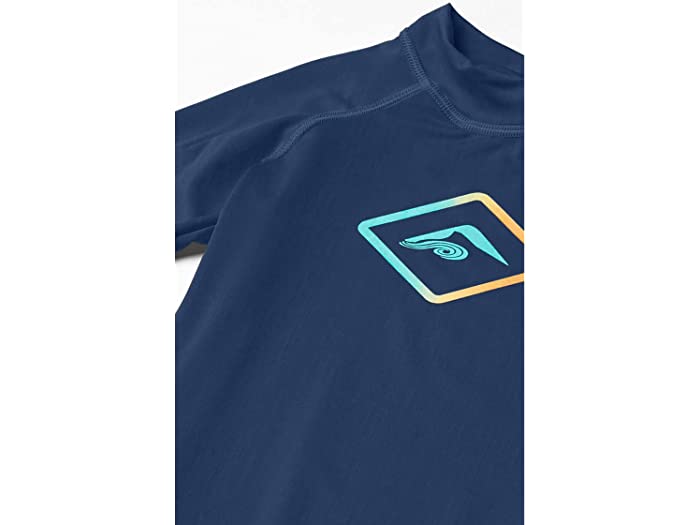 (取寄) カヌ サーフ ボーイズ ヘイワイヤー Upf 50+ サン プロテクティブ ラッシュガード スイム シャツ (リトル キッズ/ビッグ キッズ) Kanu Surf boys Haywire UPF 50+ Sun Protective Rashguard Swim Shirt (Little Kids/Big Kids) Paraiso Navy