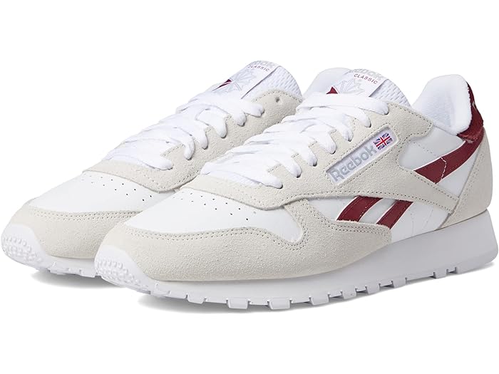 (取寄) リーボック ライフスタイル クラシック レザー Reebok Lifestyle Reebok Lifestyle Classic Leather Pure Grey/Classic Burgundy/Whiteのサムネイル