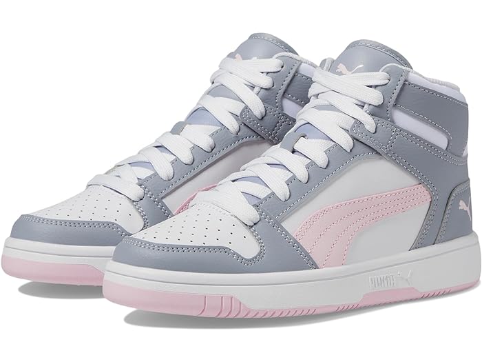 楽天スウィートラグ（取寄） プーマ キッズ リバウンド レイアップ シンセティック レザー PUMA Kids PUMA Kids Rebound Layup Synthetic Leather PUMA White/Gray Fog/Whisp Of Pink