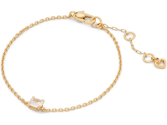 ケイトスペード ブレスレット (取寄) ケイトスペード レディース ソリティア ブレスレット Kate Spade New York women Kate Spade New York Solitaire Bracelet Clear/Gold 1