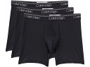 (取寄) カルバンクライン アンダーウェア メンズ ミクロ ストレッチ ボクサー ブリーフ 3-パック Calvin Klein Underwear men Micro Stretch Boxer Brief 3-Pack Black