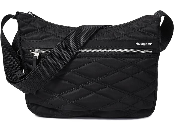 (取寄) ヘデグレン レディース インナー シティ ハーパーズ スモール ショルダー バッグ Rfid Hedgren women Hedgren Inner City Harper's Small Shoulder Bag RFID Quilted Black