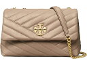 (取寄) トリーバーチ レディース キラ シェブロン スモール コンバーチブル ショルダー バッグ Tory Burch women Kira Chevron Small Convertible Shoulder Bag Gray Heron(4)