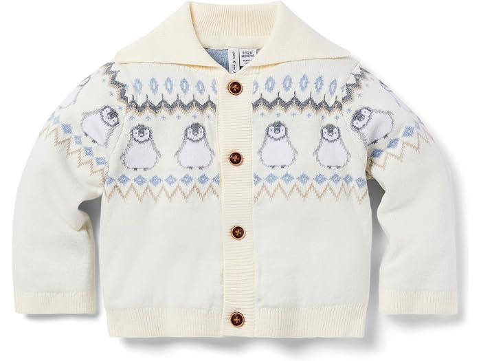 (取寄) ジャニー アンド ジャック ボーイズ ペンギン フェア アイル カーディガン (インファント) Janie and Jack boys Janie and Jack Penguin Fair Isle Cardigan (Infant) Yellow