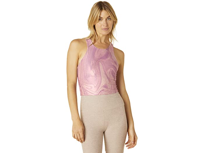 (取寄) ビヨンドヨガ レディース フォーカス クロップド タンク Beyond Yoga women Softmark Focus Cropped Tank Chai Iris Melt