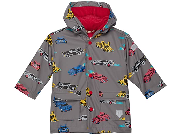 (取寄) ハットレイ キッズ ボーイズ カーズ レインコート (トドラー/リトル キッズ/ビッグ キッズ) Hatley Kids boys Cars Raincoat (Toddler/Little Kids/Big Kids) Grey