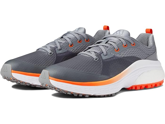 (取寄) アディダス ゴルフ メンズ ソラーモーション スパイクレス ゴルフ シューズ adidas Golf men adidas Golf Solarmotion Spikeless Golf Shoe Grey Three/Footwear White/Impact Orange