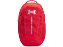 (取寄) アンダーアーマー ハッスル 6.0 バックパック Under Armour Hustle 6.0 Backpack Red/Red/Metallic Silver
