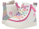 (取寄) ビリーフットウェア キッズ ガールズ クラシック レース ハイ (トドラー) BILLY Footwear Kids girls Classic Lace High (Toddler) White Rainbow