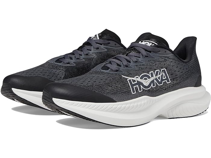 (取寄) ホカキッズ キッズ マッハ 6 (ビッグ キッド) Hoka Kids kids Mach 6 (Big Kid) Black/White