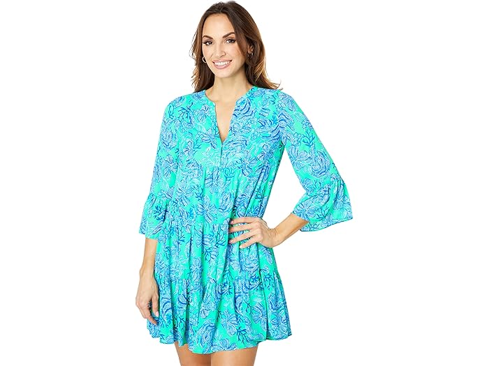 (取寄) リリー ピュリッツァー レディース ガブリエル ドレス Lilly Pulitzer women Lilly Pulitzer Gabriel Dress Cabana Green Keepin It Reel