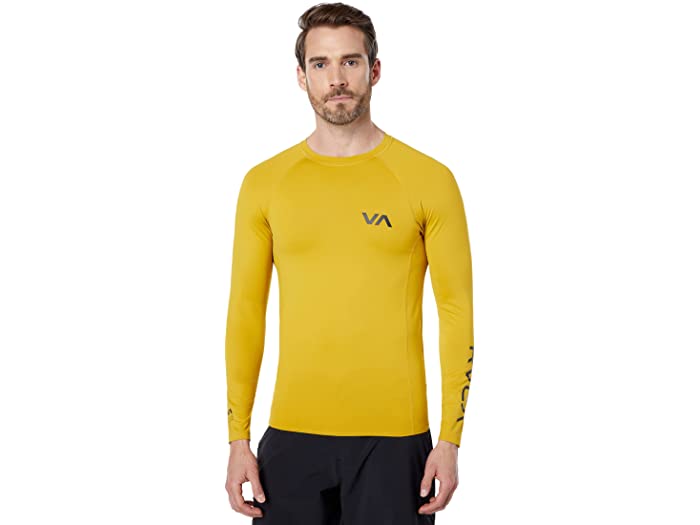 (取寄) ルーカ メンズ L/S ラッシュガード RVCA men L/S Rashguard Gold