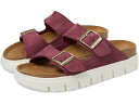 (取寄) ビルケンシュトック レディース パピリオ バイ アリゾナ チャンキー プラットフォーム サンダル Birkenstock women Papillio by Arizona Chunky Platform Sandal Berry Crush