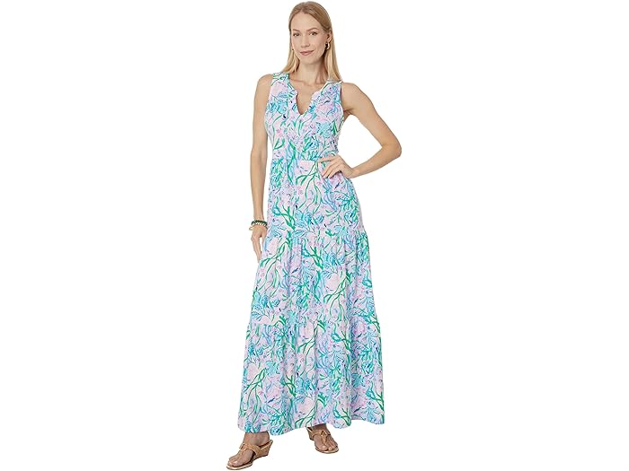 () ꡼ ԥåĥ ǥ ɥˡ ޥ ɥ쥹 Lilly Pulitzer women Sydnee Maxi D...