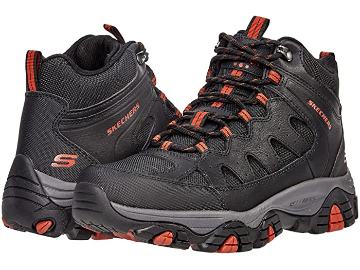 (取寄) スケッチャーズ メンズ リラックスト フィット パイン トレイル - ゴテラ SKECHERS men Relaxed Fit Pine Trail - Gotera Black