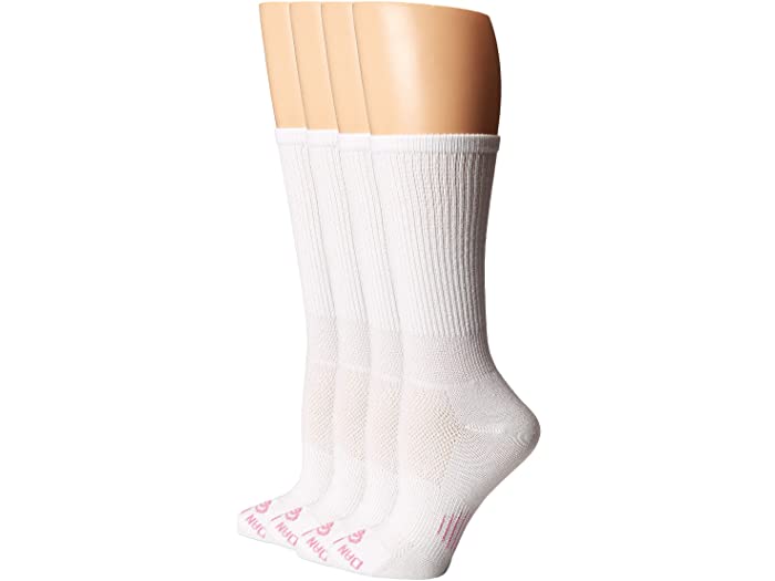 (取寄) ダンポスト レディース カウガール サーティファイド DP クルー ソックス Dan Post women Cowgirl Certified DP Lites Crew Socks 4-Pack White