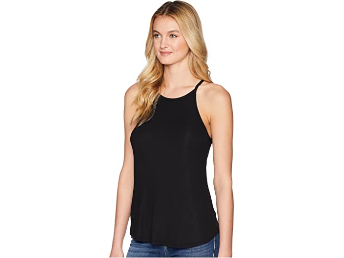 (取寄) スプレンディッド レディース 2X1 リブ マリナ ハイ ネック タンク Splendid women 2X1 Rib Marina High Neck Tank Black