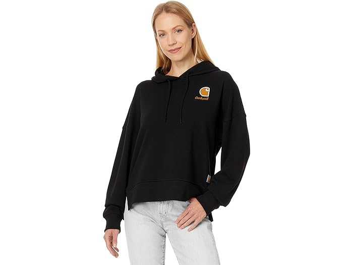 (取寄) カーハート レディース フレンチ テリー グラフィック フーデット スウェットシャツ Carhartt women French Terry Graphic Hooded Sweatshirt Black