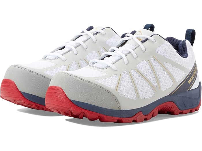 (取寄) ウルヴァリン メンズ アマースト リ カーボンマックス ワーク シューズ Wolverine men Amherst II CarbonMAX Work Shoe White/Silver