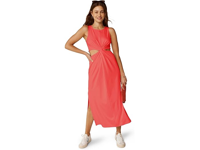 (取寄) ビヨンドヨガ レディース アラウンド ザ ワールド フロント ツイスト ドレス Beyond Yoga women Around The World Front Twist Dress Coral Glow