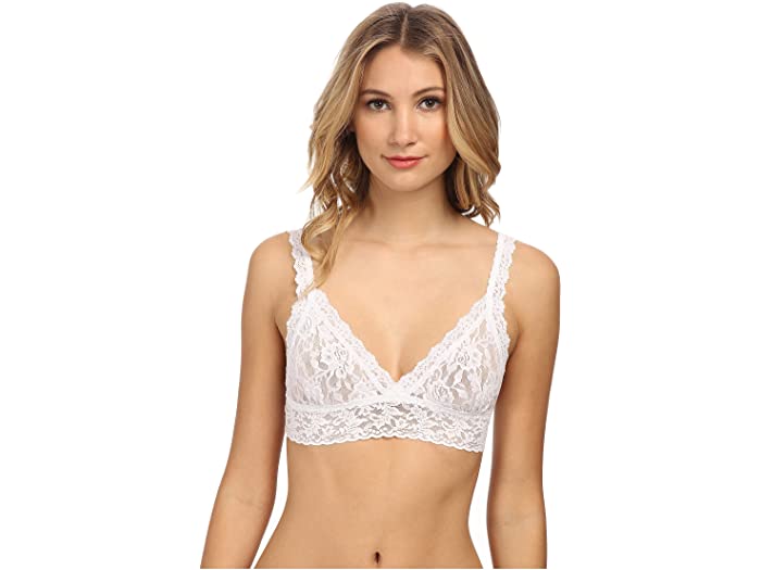 (取寄) ハンキー パンキー レディース シグニチャー レース クロスオーバー ブラレット 113 Hanky Panky women Signature Lace Crossover Bralette 113 White