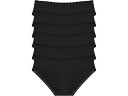 (取寄) ナトリ レディース ブリス ガール ブリーフ 6-パック Natori women Bliss Girl Brief 6-Pack Black